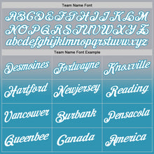 Load image into Gallery viewer, Custom Stitched Gray White-Panther Blue Fade Fashion Sports Pullover Sweatshirt Hoodie