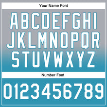 Load image into Gallery viewer, Custom Stitched Gray White-Panther Blue Fade Fashion Sports Pullover Sweatshirt Hoodie