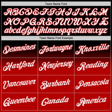 Laden Sie das Bild in den Galerie-Viewer, Custom Stitched Black White-Red Fade Fashion Sports Pullover Sweatshirt Hoodie