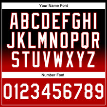 Laden Sie das Bild in den Galerie-Viewer, Custom Stitched Black White-Red Fade Fashion Sports Pullover Sweatshirt Hoodie