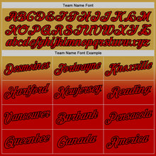 Laden Sie das Bild in den Galerie-Viewer, Custom Stitched Old Gold Red-Black Fade Fashion Sports Pullover Sweatshirt Hoodie