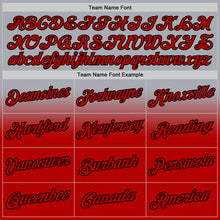 Load image into Gallery viewer, Custom Stitched Gray Red-Black Fade Fashion Sports Pullover Sweatshirt Hoodie