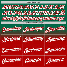 Load image into Gallery viewer, Custom Stitched Kelly Green White-Red Fade Fashion Sports Pullover Sweatshirt Hoodie