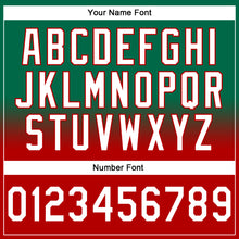 Load image into Gallery viewer, Custom Stitched Kelly Green White-Red Fade Fashion Sports Pullover Sweatshirt Hoodie