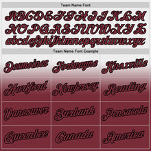 Laden Sie das Bild in den Galerie-Viewer, Custom Stitched White Burgundy-Black Fade Fashion Sports Pullover Sweatshirt Hoodie