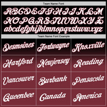 Laden Sie das Bild in den Galerie-Viewer, Custom Stitched Black White-Burgundy Fade Fashion Sports Pullover Sweatshirt Hoodie