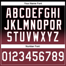 Laden Sie das Bild in den Galerie-Viewer, Custom Stitched Black White-Burgundy Fade Fashion Sports Pullover Sweatshirt Hoodie