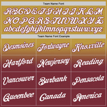 Load image into Gallery viewer, Custom Stitched Old Gold White-Burgundy Fade Fashion Sports Pullover Sweatshirt Hoodie