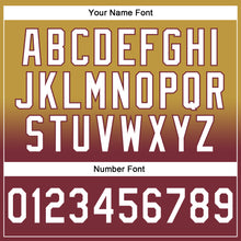 Load image into Gallery viewer, Custom Stitched Old Gold White-Burgundy Fade Fashion Sports Pullover Sweatshirt Hoodie