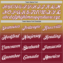 Load image into Gallery viewer, Custom Stitched Old Gold White-Crimson Fade Fashion Sports Pullover Sweatshirt Hoodie