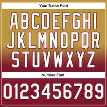 Load image into Gallery viewer, Custom Stitched Old Gold White-Crimson Fade Fashion Sports Pullover Sweatshirt Hoodie