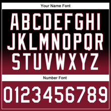 Laden Sie das Bild in den Galerie-Viewer, Custom Stitched Black White-Crimson Fade Fashion Sports Pullover Sweatshirt Hoodie