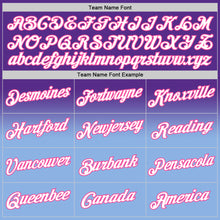 Load image into Gallery viewer, Custom Stitched Purple White Light Blue-Pink Fade Fashion Sports Pullover Sweatshirt Hoodie