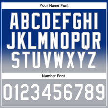 Charger l'image dans la galerie, Custom Stitched Royal White-Gray Fade Fashion Sports Pullover Sweatshirt Hoodie