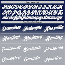 Charger l'image dans la galerie, Custom Stitched Navy White-Gray Fade Fashion Sports Pullover Sweatshirt Hoodie