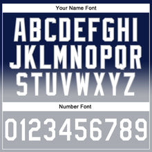 Charger l'image dans la galerie, Custom Stitched Navy White-Gray Fade Fashion Sports Pullover Sweatshirt Hoodie