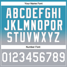 Laden Sie das Bild in den Galerie-Viewer, Custom Stitched Panther Blue White-Gray Fade Fashion Sports Pullover Sweatshirt Hoodie