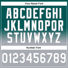 Load image into Gallery viewer, Custom Stitched Midnight Green White-Gray Fade Fashion Sports Pullover Sweatshirt Hoodie