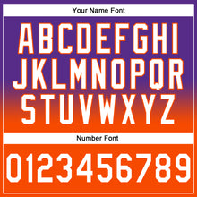 Load image into Gallery viewer, Custom Stitched Purple White-Orange Fade Fashion Sports Pullover Sweatshirt Hoodie