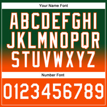 Laden Sie das Bild in den Galerie-Viewer, Custom Stitched Green White-Orange Fade Fashion Sports Pullover Sweatshirt Hoodie