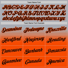 Load image into Gallery viewer, Custom Stitched Gray Black-Orange Fade Fashion Sports Pullover Sweatshirt Hoodie