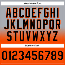 Load image into Gallery viewer, Custom Stitched Gray Black-Orange Fade Fashion Sports Pullover Sweatshirt Hoodie