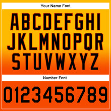 Load image into Gallery viewer, Custom Stitched Gold Black-Orange Fade Fashion Sports Pullover Sweatshirt Hoodie