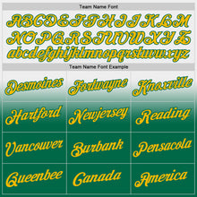 Laden Sie das Bild in den Galerie-Viewer, Custom Stitched White Gold-Kelly Green Fade Fashion Sports Pullover Sweatshirt Hoodie