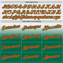 Laden Sie das Bild in den Galerie-Viewer, Custom Stitched White Orange-Kelly Green Fade Fashion Sports Pullover Sweatshirt Hoodie