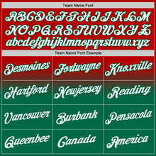 Charger l'image dans la galerie, Custom Stitched Red White-Kelly Green Fade Fashion Sports Pullover Sweatshirt Hoodie