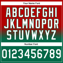 Charger l'image dans la galerie, Custom Stitched Red White-Kelly Green Fade Fashion Sports Pullover Sweatshirt Hoodie