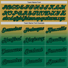 Laden Sie das Bild in den Galerie-Viewer, Custom Stitched Old Gold Kelly Green-Black Fade Fashion Sports Pullover Sweatshirt Hoodie