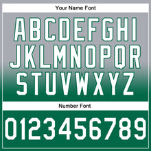 Load image into Gallery viewer, Custom Stitched Gray White-Kelly Green Fade Fashion Sports Pullover Sweatshirt Hoodie