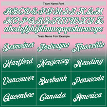 Laden Sie das Bild in den Galerie-Viewer, Custom Stitched Light Pink White-Kelly Green Fade Fashion Sports Pullover Sweatshirt Hoodie