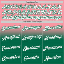 Laden Sie das Bild in den Galerie-Viewer, Custom Stitched Medium Pink White-Kelly Green Fade Fashion Sports Pullover Sweatshirt Hoodie