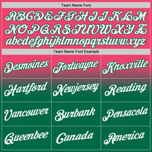 Laden Sie das Bild in den Galerie-Viewer, Custom Stitched Neon Pink White-Kelly Green Fade Fashion Sports Pullover Sweatshirt Hoodie