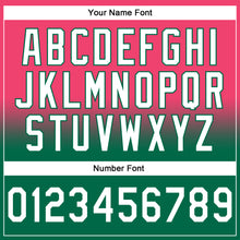 Laden Sie das Bild in den Galerie-Viewer, Custom Stitched Neon Pink White-Kelly Green Fade Fashion Sports Pullover Sweatshirt Hoodie