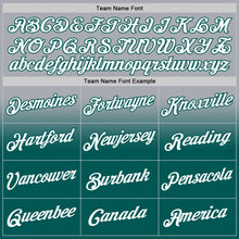 Load image into Gallery viewer, Custom Stitched Gray White-Midnight Green Fade Fashion Sports Pullover Sweatshirt Hoodie