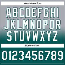 Load image into Gallery viewer, Custom Stitched Gray White-Midnight Green Fade Fashion Sports Pullover Sweatshirt Hoodie