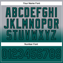 Charger l'image dans la galerie, Custom Stitched Gray Midnight Green-Black Fade Fashion Sports Pullover Sweatshirt Hoodie