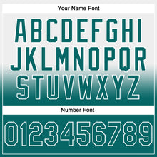 Laden Sie das Bild in den Galerie-Viewer, Custom Stitched White Teal Fade Fashion Sports Pullover Sweatshirt Hoodie