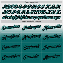 Laden Sie das Bild in den Galerie-Viewer, Custom Stitched White Black-Teal Fade Fashion Sports Pullover Sweatshirt Hoodie