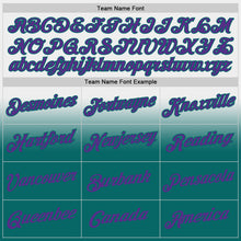 Laden Sie das Bild in den Galerie-Viewer, Custom Stitched White Purple-Teal Fade Fashion Sports Pullover Sweatshirt Hoodie