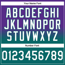 Load image into Gallery viewer, Custom Stitched Purple White-Teal Fade Fashion Sports Pullover Sweatshirt Hoodie