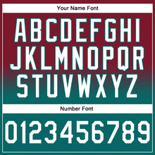 Laden Sie das Bild in den Galerie-Viewer, Custom Stitched Crimson White-Teal Fade Fashion Sports Pullover Sweatshirt Hoodie