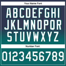 Загрузить изображение в средство просмотра галереи, Custom Stitched Navy White-Teal Fade Fashion Sports Pullover Sweatshirt Hoodie