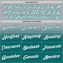 Load image into Gallery viewer, Custom Stitched Gray White-Teal Fade Fashion Sports Pullover Sweatshirt Hoodie