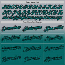 Charger l'image dans la galerie, Custom Stitched Gray Teal-Black Fade Fashion Sports Pullover Sweatshirt Hoodie