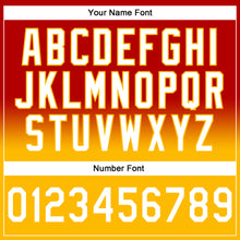 Laden Sie das Bild in den Galerie-Viewer, Custom Stitched Red White-Gold Fade Fashion Sports Pullover Sweatshirt Hoodie