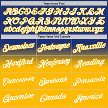 Load image into Gallery viewer, Custom Stitched Royal White-Gold Fade Fashion Sports Pullover Sweatshirt Hoodie